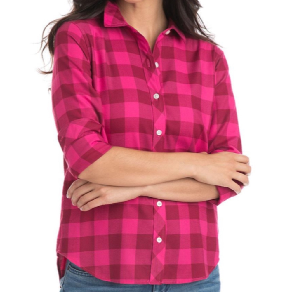 Vineyard Vines Relaxed Carmel Buffalo Checker